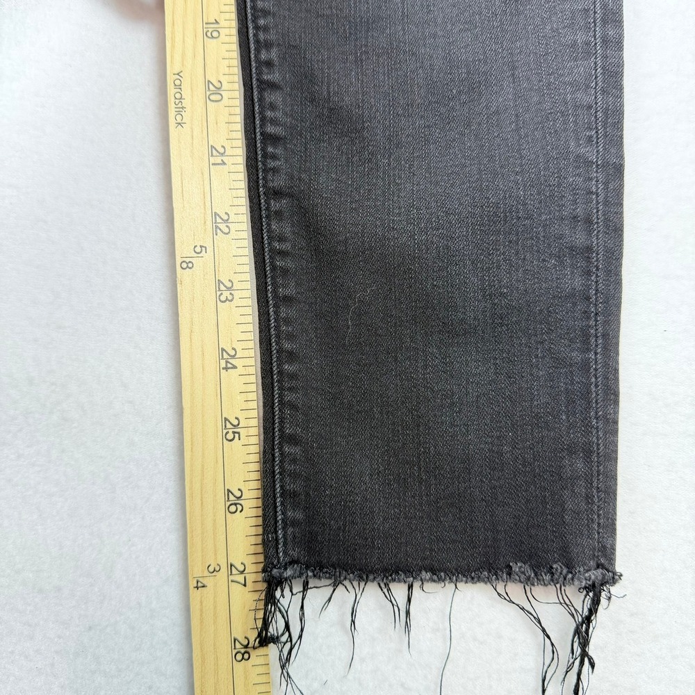 Flying Monkey Platinum High Rise Skinny Jeans Black Raw Hem Y3333-E Womens 27 - Picture 7 of 9